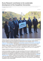 Eurac Research contributes to the sustainable development of the Carpathian Convention