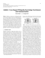 CAKES: Cross-lingual wikipedia knowledge enrichment and summarization