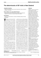 The determinants of GP visits in New Zealand