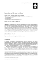 Innovation and the local workforce