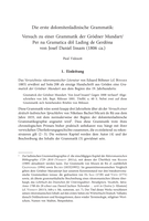 Die erste dolomitenladinische Grammatik: Versuch zu einer Grammatik der Grödner Mundart = Per na Gramatica döl Lading de Gerdöna von Josef David Insam (1806 ca.)