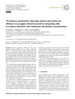 Net primary productivity, allocation pattern and carbon use efficiency in an apple orchard assessed by integrating eddy-covariance, biometric and continuous soil chamber measurements