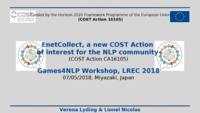 EnetCollect, a new COST Action of interest for the NLP community