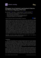 Synergetic use of Sentinel-1 and Sentinel-2 data for soil moisture mapping at plot scale