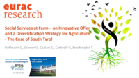 Social Services at Farm: an Innovative Offer and a Diversification Strategy for Agriculture - The Case of South Tyrol