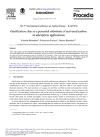 Gasification char as a potential substitute of activated carbon in adsorption applications