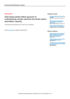 Data-based perfect-deficit approach to understanding climate extremes and forest carbon assimilation capacity