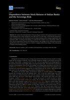 Dependence between Stock Returns of Italian Banks and the Sovereign Risk