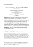 Parents’ Use of Subsidiaries to “Push Down” Earnings Management: Evidence from Italy