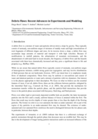 Debris flow: recent advances in experiments and modeling