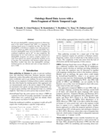 Ontology-Based Data Access with a Horn Fragment of Metric Temporal Logic