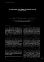 Dynamic impact of a debris flow against a vertical wall