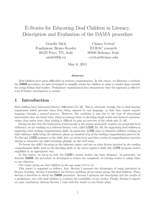 E-Stories for Educating Deaf Children in Literacy. Description and Evaluation of the DAMA procedure