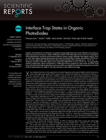 Interface trap states in organic photodiodes
