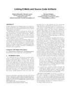 Linking e-mails and source code artifacts