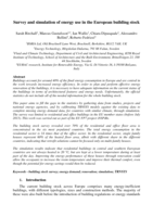 Survey and simulation of energy use in the European building stock