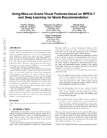 Using Mise-En-Scene Visual Features based on MPEG-7 and Deep Learning for Movie Recommendation