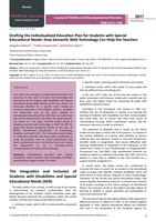 Drafting the Individualized Education Plan for Students with Special Educational Needs: How Semantic Web Technology Can Help the Teachers