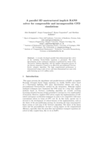 A Parallel 3D Unstructured Implicit RANS Solver for Compressible and Incompressible CFD Simulations