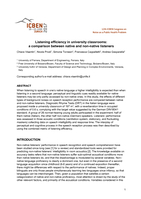 Listening efficiency in university classrooms: A comparison between native and non-native listeners