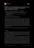 Flexible, Low-Cost Sensor Based on Electrolyte Gated Carbon Nanotube Field Effect Transistor for Organo-Phosphate Detection