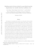 Ranking genetic factors related to age-related maculardegeneration by variable selection confidence sets