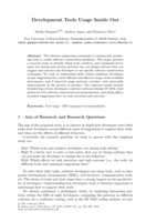 Development tools usage inside out