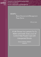 If Life Throws You Lemons Try To Make Lemonade: Does Locus of Control Help People Cope with Unexpected Shocks