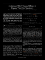 Modeling of short-channel effects in organic thin-film transistors