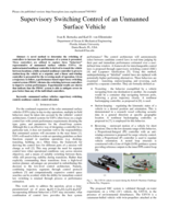 Supervisory switching control of an unmanned surface vehicle