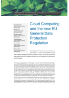 Cloud Computing and the new EU General Data Protection Regulation