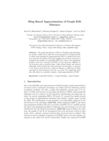 Ring based approximation of graph edit distance