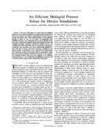 An efficient multigrid poisson solver for device simulations