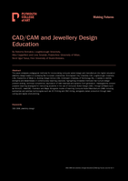 CAD/CAM and Jewellery Design Education