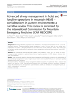 Advanced airway management in hoist and longline operations in mountain HEMS - considerations in austere environments: a narrative review This review is endorsed by the International Commission for Mountain Emergency Medicine (ICAR MEDCOM)
