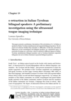 s-retraction in Italian-Tyrolean bilingual speakers: a preliminary investigation using the ultrasound tongue imaging technique
