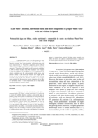 Leaf water potential, nutritional status and must composition in grapes ‘Pinot Nero’ with and without irrigation