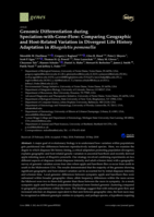 Genomic Differentiation during Speciation-with-Gene-Flow: Comparing Geographic and Host-Related Variation in Divergent Life History Adaptation in Rhagoletis pomonella