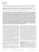 Salivary Microbiota and Metabolome Associated with Celiac Disease