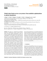 Model-data fusion across ecosystems: from multisite optimizations to global simulations