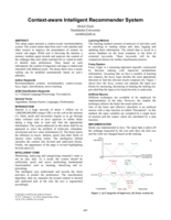 Context-aware intelligent recommender system
