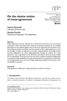 On the elusive notion of meta-agreement