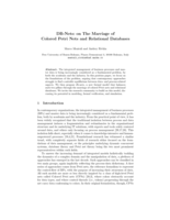 DB-Nets: on The Marriage of Colored Petri Nets and Relational Databases