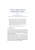Trends and emerging areas of agile research: the report on XP2014 PhD symposium