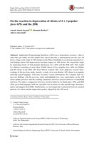 On the reaction to deprecation of clients of 4 + 1 popular Java APIs and the JDK