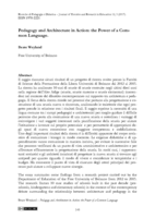 Pedagogy and Architecture in Action: the Power of a Common Language