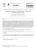 Combustion modelling of a dual fuel diesel-producer gas compression ignition engine