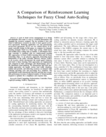 A comparison of reinforcement learning techniques for fuzzy cloud auto-scaling