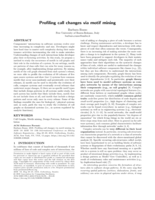 Profiling call changes via motif mining