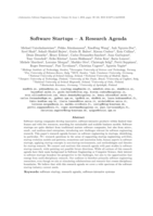Software startups - A research agenda
